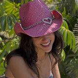 Heart Attack Straw Drifter Hat