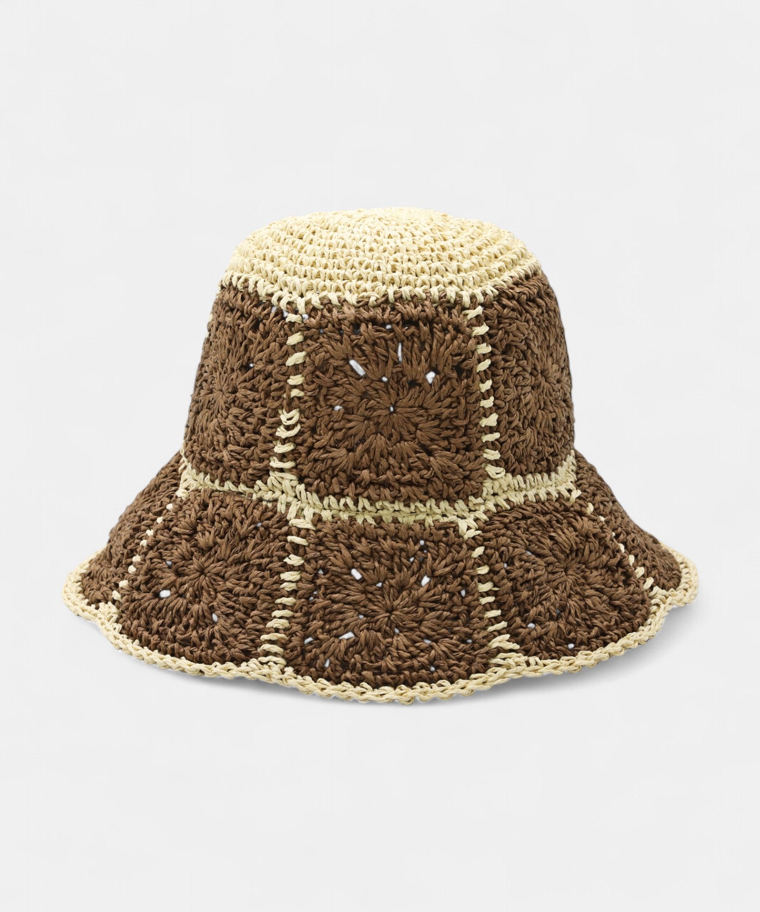 Serafina Toyo Straw Crochet Bucket Hat