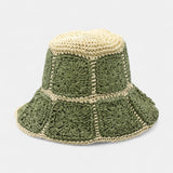 Serafina Toyo Straw Crochet Bucket Hat